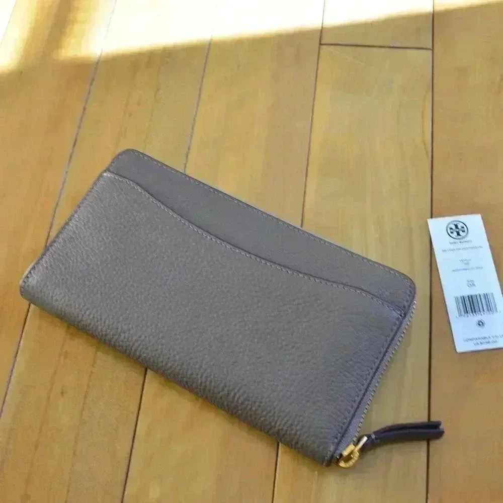 Tory Burch Britten Zip Continental Wallet Portobello